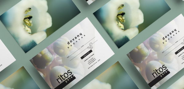 Gift, flower & business card design